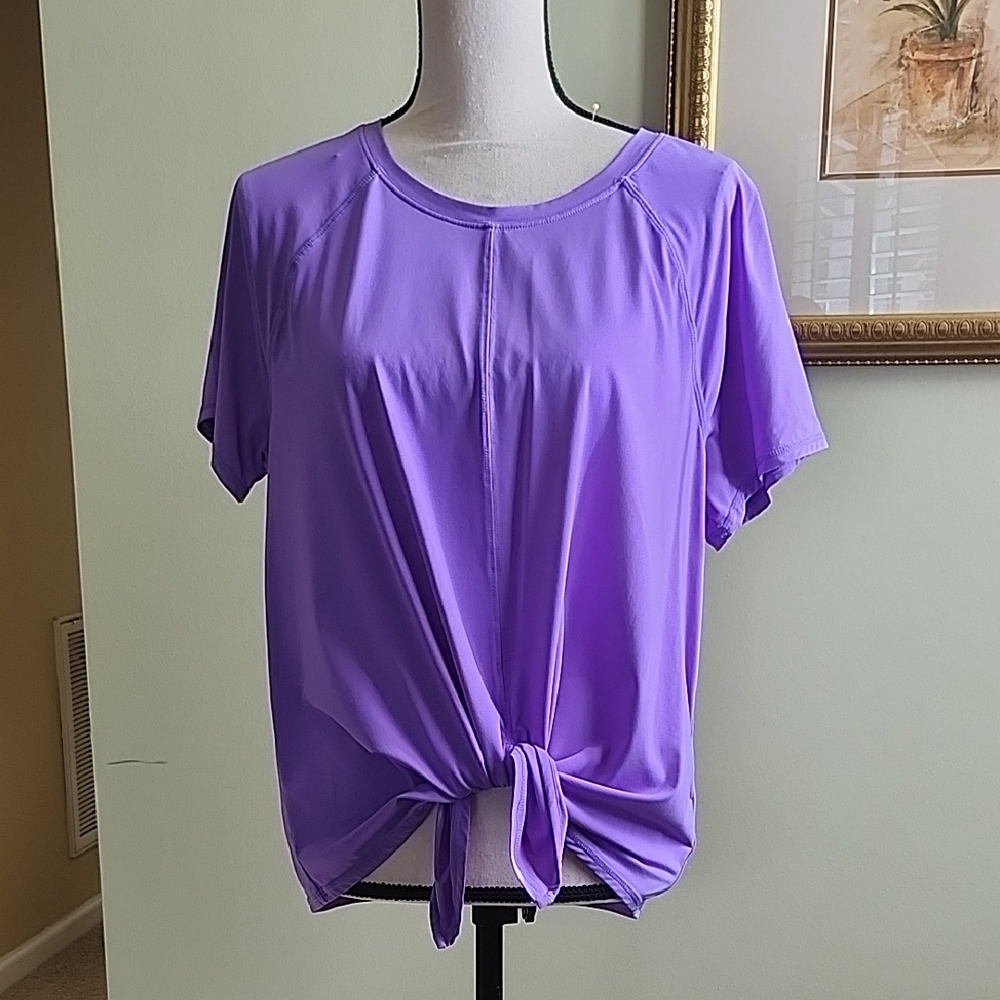 Lilly Pulitzer Lavender Tie-Front Tee